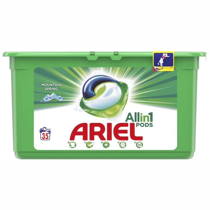 Ariel All in One PODS Mountain Spring Mosókapszula, 35 mosás